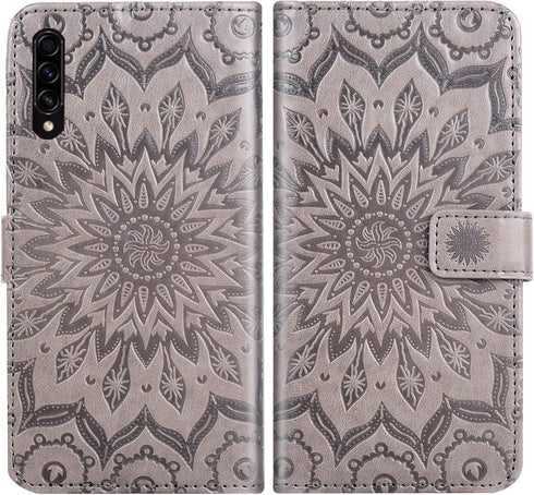 Phone Case for Samsung Galaxy A50 Wallet Cases with Tempered Glass Screen Protector Leather Magnetic Flip Cover Card Holder Stand Cell Accessories...