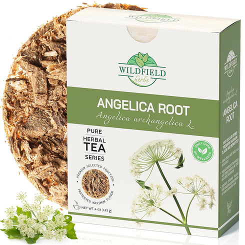 4 oz. Angelica Root Bulk Herb Herbal Tea (Angelica archangelica) - 113g Angelica Root Herb Tea Raiz de angelica...