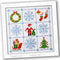 Povitrulya Counted Cross Stitch Kit 'Merry Christmas' - Easy-to-do Embroidery Sampler Set for The Christmas and New Year Holidays, Encouragement, ...