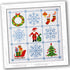 Povitrulya Counted Cross Stitch Kit 'Merry Christmas' - Easy-to-do Embroidery Sampler Set for The Christmas and New Year Holidays, Encouragement, ...