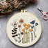 Harimau 3 Pack Embroidery Kit for Beginners , Floral Plant Pattern,Cross Stitch Kits Set , Including Stamped Embroidery Cloth with 3 Embroidery Ho...