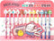 White Rabbit Molang Mini Figure Pencil Set Korean Stationery 12ea 1 set Pink/From Korean Animation ?? ??...
