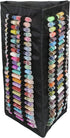 The Beadsmith Bead Tube Tower – Storage Unit – 8 x 16 inches, Folds Easily for Storage or Travel – Holds Large and Small Bead Tubes – Clear Zipper...