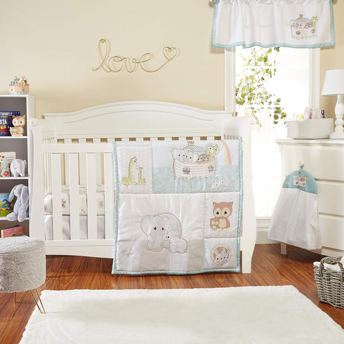 EVERYDAY KIDS Precious Moments Noah’s Ark Window Valance for Toddler and Baby Boys Animal Image of Giraffes, Tigers and Elephants on The Ark with ...