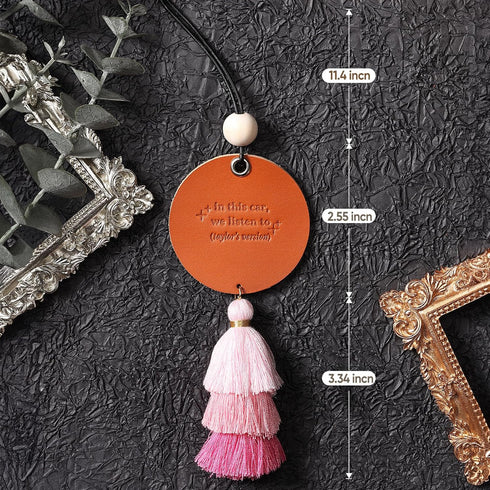 Singer Inspired Hanging Ornament for Car Rearview Mirror Decor, Hanging Charms Accessories, Fan Gift Merch...