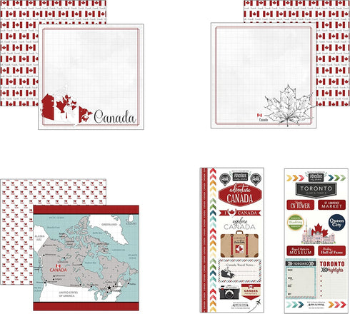 Scrapbook Customs Canada Adventure Scrapbook Kit...
