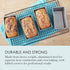 Chicago Metallic Commercial II Non-Stick Mini Loaf Pans, 5-3/4 by 3-1/4 by 2-1/4-Inch, Gray , 4 Count (Pack of 1)...