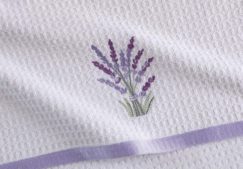 Kitchen Towels - Ultra Soft Cotton and Super Absorbent Dish, Large Kitchen Towel 24x16 Inches, Natural Cotton Dish Towels Pack of 2 (Lavender)...