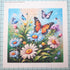 Fabric Panel 14"x14" Flowers Butterflies 100% Cotton Quilting Sewing Square AM1927...