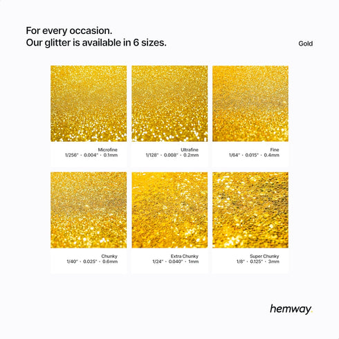 Hemway Craft Glitter 100g / 3.5oz Glitter Flakes for Arts Crafts Tumblers Resin Epoxy Scrapbook Glass Schools Paper Halloween Decorations - Ultraf...