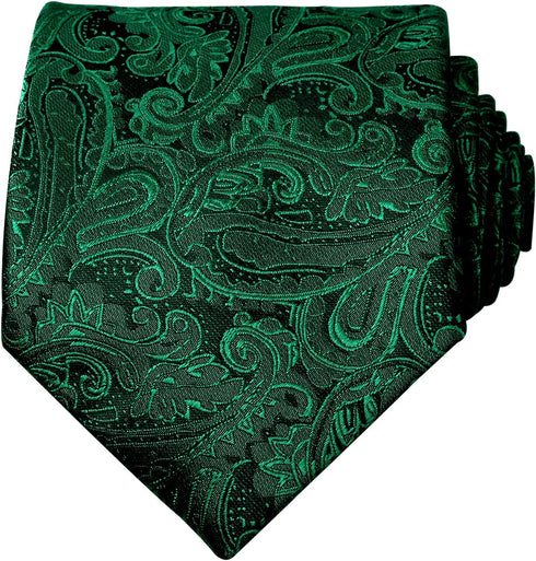 Alizeal Mens Paisley Tie Handkerchief Casual Floral Necktie Set...
