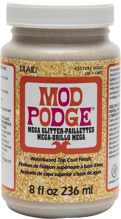 Mod Podge Mega, 8 oz. , Gold Glitter...