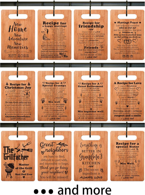 Aunt Gifts, Gifts for Auntie, Aunt Birthday Gifts, Best Aunt Ever Gifts, Recipe Cutting Board Gift, 7"x11", Double-Sided Use -049...