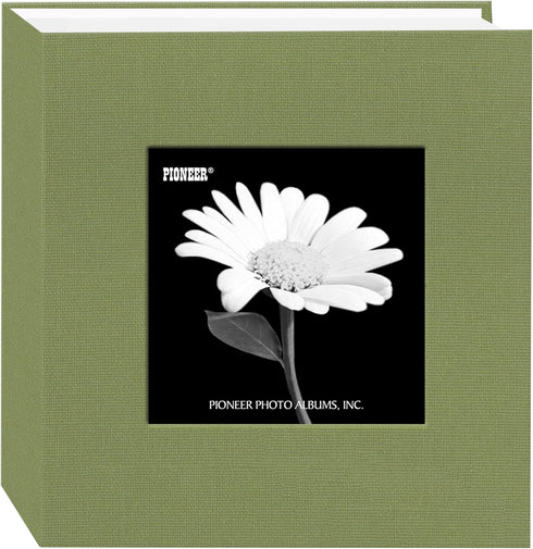 Pioneer DA-100CBF/SG 100 Pocket Fabric Frame Cover Photo Album, Sage Green...