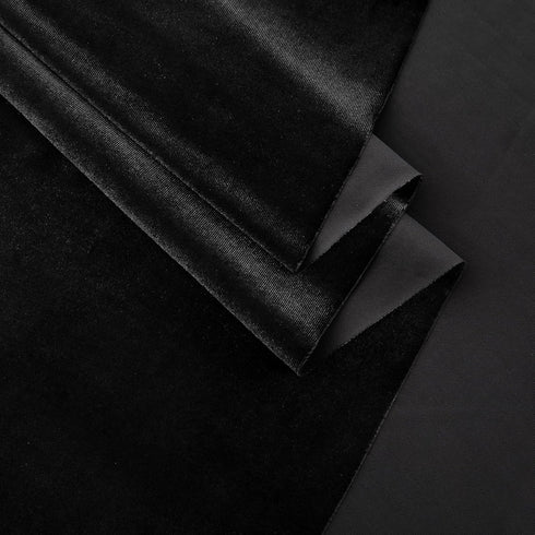 Black Velvet Fabric by The Yard,1 Yard 60" Wide Soft Stretchy Velvet Cloth for Upholstery Sofa Chair Cover,DIY Sewing,Costume,Craft,Curtain...