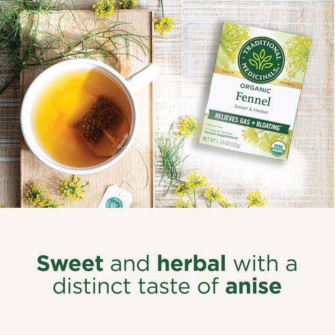 Traditional Medicinals Organic Fennel Tea, 16 Count...