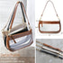 Clear Shoulder Handbag PVC Classic 90s Purse Women Vegan Leather Crocodile Crossbody Bag...