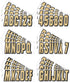 Hardline Products Series 320 Factory Matched 3-Inch Boat & PWC Registration Number Kit, Brown/Black - BRBLK320...