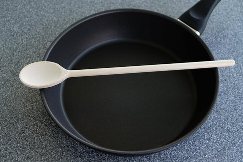 3-PCS 12? Long Beechwood Wooden Cooking Spoons – Heat-Resistant, Non-Scratch Mixers for Non-Stick Cookware | Sustainably Sourced European Crafting...