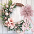HUIHUANG Dusty Rose Wired Ribbon Crinkle Wire Ribbon 2.5 inch Wide Metallic Wired Wedding Ribbon for Gift Wrapping Basket Wreaths Bows Making Home...