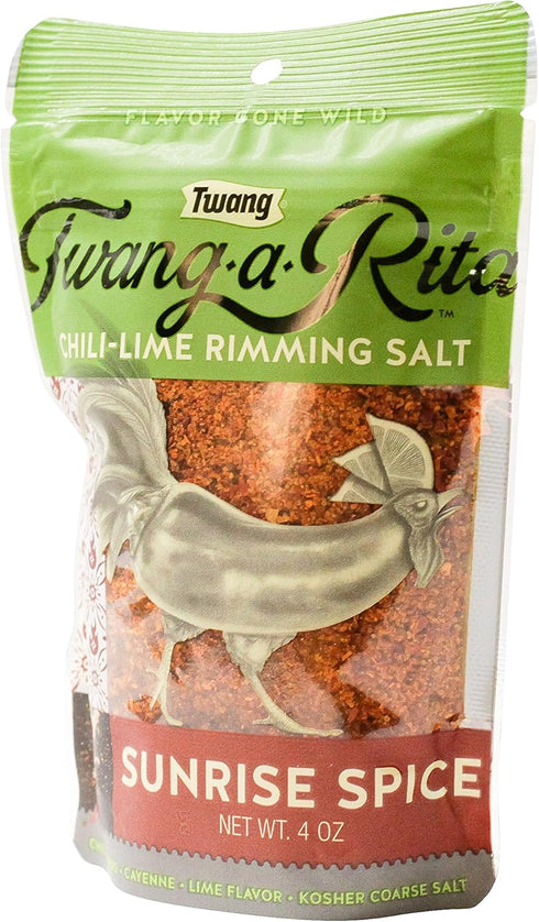 Twang-a-Rita Rimming Salt Varieties - 4 ounce pouch - (2 pack) (Sunrise Spice (Bloody Mary))...