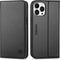 SHIELDON Case for iPhone 12 Pro Max 5G, Genuine Leather Wallet Case Magnetic RFID Blocking Card Holder Kickstand Shockproof Cover Compatible with ...