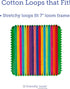 Friendly Loom | 7” Traditional-Sized Multicolor Potholder Weaving Loops | Craft 2 Cotton Potholders...