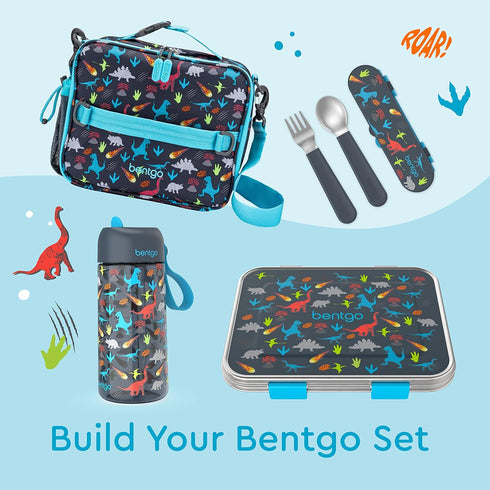 Bentgo® Kids Stainless Steel Utensil Set - Reusable Fork, Spoon & Storage Case - High-Grade BPA-Free Stainless Steel, Easy-Grip Handles, Dishwashe...
