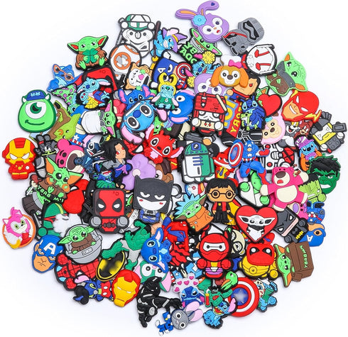 110-Pieces Shoe Charms Pack For Clog, No-Repeat Different Shoes Decoration Accessories Birthday Party Favor Gifts 482...