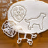 Set of 2 Labrador Retriever cookie cutters (Body & Face), 2 pieces - Bakerlogy...