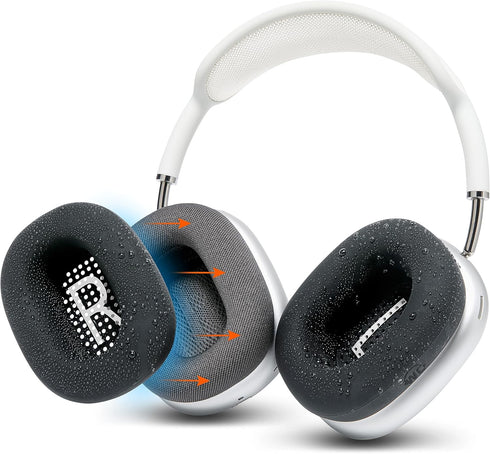 WC SweatZ Max - Protective Earpad Covers for Airpods Max Made by Wicked Cushions | Sweatproof & Easily Washable | Full Earpad Sweat Protection | B...