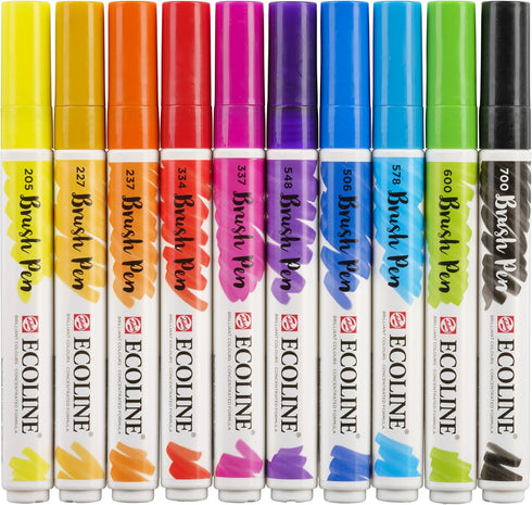 Ecoline Brush Pen Sets (10-pc. Set, General Selection)...