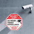 Video Surveillance Sign, 4 Pack 10 x 10 Rust Free .040 Aluminum Security Warning Reflective Metal Signs, Indoor or Outdoor Use for Home Business C...