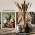 Posterizer 1 pcs-futuristic men getting served beer by a robot-Abstract & Modern Art - Art for Cafe, Restaurant, Coffee Bar - UNFRAMED Wall Art...
