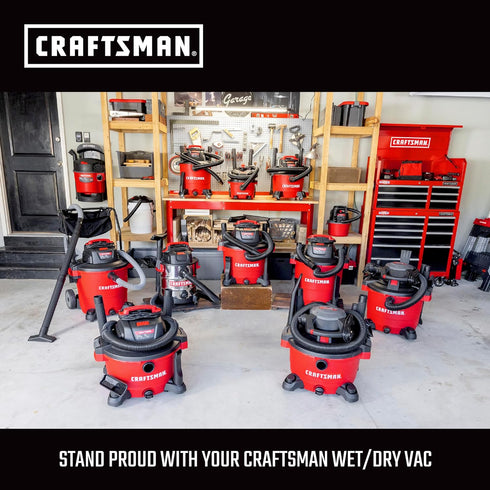 CRAFTSMAN CMXZVBE38654 1-1/4 in. Wet Nozzle/Floor Brush Combo Wet/Dry Vac Attachment for Shop Vacuums...