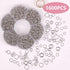 YAKA 1600Pcs 6 Different Sizes Open Jump Rings,5mm 6mm 7mm 8mm 9mm 10mm Ring Jewelry Keychain for Jewelry Making Accessories,1Pcs Jump Ring Open/C...