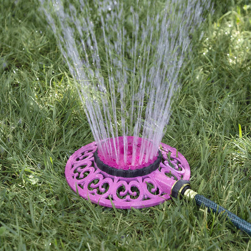 Sprout 65100-AMZ Metal 8-Pattern Sprinkler and QuickConnect Product Adapter Amazon Bundle, Raspberry Red...