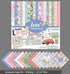 Inkdotpot Pastel Floral Collection Double,Sided Scrapbook Paper Kit Cardstock 12"x12" Card Making Paper Pack of with Sticker Sheet - 16 Pages - Pa...