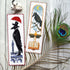 Rainy day' Counted Cross Stitch Bookmark Kit for Adults - DIY Embroidery Book Marker Set with Paper Pattern, 16 Count Aida Canvas and Pre-Sorted ...