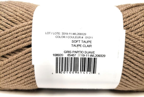 Loops & Threads Impeccable Yarn 4.5 oz. One Ball - Soft Taupe......