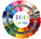 ATDAWN Rainbow Color Embroidery, Cross Stitch Threads, Bracelets, Crafts Floss, 100 Count...