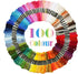 ATDAWN Rainbow Color Embroidery, Cross Stitch Threads, Bracelets, Crafts Floss, 100 Count...