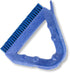 SPARTA Blue Plastic Grout Brush, Triangle-Shaped Scrub Brush with Scraper for Cleaning Tiles and Grout, 9 x 7 x 7 Inches...
