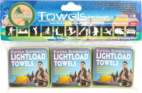 X Strength Compressed for Easy Travel and Storage Quick Dry Superabsorbent Multiuse Non Microfiber 3 Piece 12x24" .5oz...