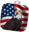 3D Rose American Flag USA Bald Eagle Patriotic Stars Stripes Pot Holder, 8 x 8...