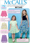 McCall's Patterns M7345 Children's/Girls' Straight, Handkerchief or High-Low Hem Skirts, CHJ (7-8-10-12-14)...