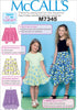 McCall's Patterns M7345 Children's/Girls' Straight, Handkerchief or High-Low Hem Skirts, CHJ (7-8-10-12-14)...