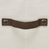 Household Essentials 534 Dinnerware Storage Box with Lid and Handles | Chest for Salad Plates | Natural Canvas with Brown Trim...