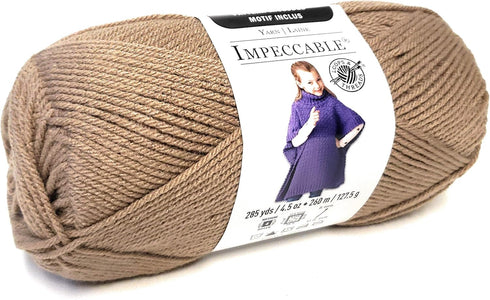Loops & Threads Impeccable Yarn 4.5 oz. One Ball - Soft Taupe......