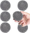 Stainless Steel Scourer Kitchen and Household, Steel Cleaning Dishes, Middle Size Scrubbers (6Pcs*25g)...
